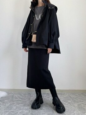 「Emma Taylor（エマテイラー）の3WAYフレアーマウンテンパーカー（マウンテンパーカー）」を使った、STYLEDOORさん（レディース・162cm）の秋コーディネート
