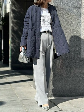 「エマテイラー」｜「アイテム（その他アウター）」を使った、STYLEDOORさん（レディース・157cm）の秋コーディネート