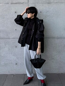 「Emma Taylor（エマテイラー）の3WAYフレアーマウンテンパーカー（マウンテンパーカー）」を使った、STYLEDOORさん（レディース・158cm）の秋コーディネート