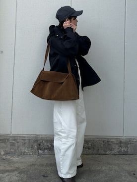 「エマテイラー」｜「アイテム（ジャケット/アウター）」を使った、STYLEDOORさん（レディース・153cm）の冬コーディネート