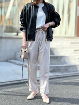 「Emma Taylor（エマテイラー）のアイテム（パンツ）」を使った、STYLEDOORさん（レディース・158cm）の冬コーディネート