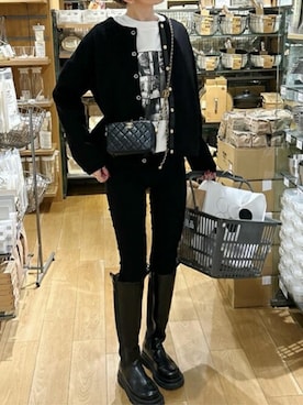 「ノーカラー」｜STYLEDOORさん（レディース・160cm）の春コーディネート