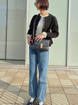 「ノーカラー」｜STYLEDOORさん（レディース・168cm）の春コーディネート