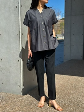 「デニムライク」｜STYLEDOORさん（レディース・163cm）の春コーディネート