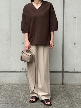 「ハーフスリーブ」｜STYLEDOORさん（レディース・158cm）の夏コーディネート