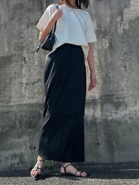 「アイテム（Tシャツ/カットソー）」を使った、STYLEDOORさん（レディース・170cm）の夏コーディネート