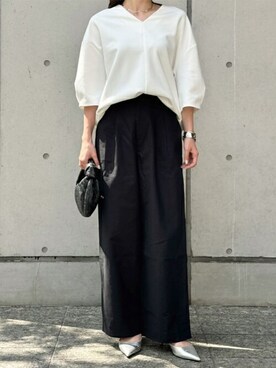 「Emma Taylor（エマテイラー）のアイテム（パンツ）」を使った、STYLEDOORさん（レディース・158cm）の夏コーディネート