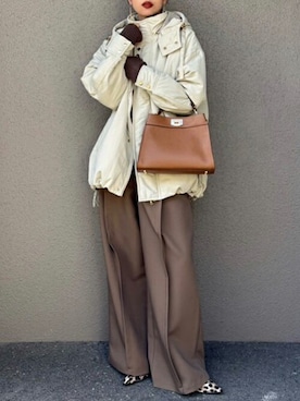 「アイテム（ジャケット/アウター）」を使った、STYLEDOORさん（レディース・163cm）の秋コーディネート