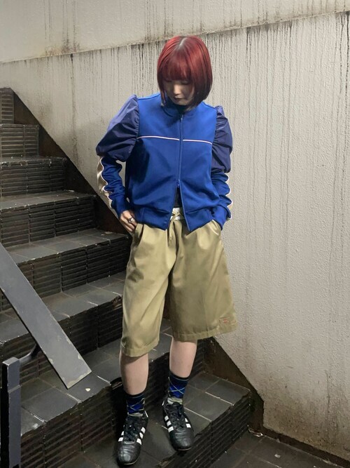 NON TOKYO ジャージ PUFF SLEEVE ZIP-UP JERSEY レディース