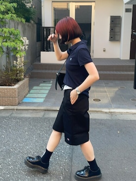 「アイテム（チノパンツ）」を使った、ayaさん（レディース・159cm）の夏コーディネート