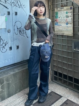 「Onitsuka Tiger（オニツカタイガー）のアイテム」を使った、ayaさん（レディース・159cm）の夏コーディネート