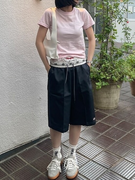 「アイテム（チノパンツ）」を使った、ayaさん（レディース・160cm）の夏コーディネート