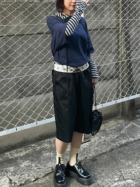 「アイテム（チノパンツ）」を使った、ayaさん（レディース・160cm）の夏コーディネート