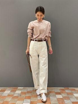 「FAEDA（ファエダ）のアイテム」を使った、吉田さん（レディース・161cm）の冬コーディネート