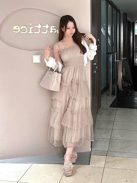 𝐦𝐢𝐲𝐮さん（レディース・162cm）の夏コーディネート