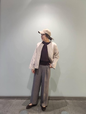 「アイテム（その他アウター）」を使った、kawakamiさん（レディース・167cm）の秋コーディネート