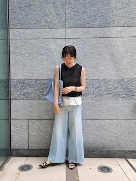 「le.coeur blanc（ルクールブラン）のアイテム」を使った、kawakamiさん（レディース・167cm）の春コーディネート