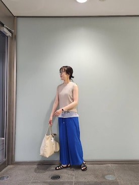 「le.coeur blanc（ルクールブラン）のアイテム」を使った、kawakamiさん（レディース・167cm）の春コーディネート