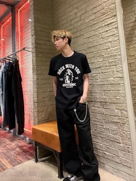 「アイテム（ウォレットチェーン）」を使った、KANTAさん（メンズ・166cm）の春コーディネート