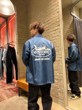 「HYSTERIC GLAMOUR（ヒステリックグラマー）のアイテム（ナイロンジャケット）」を使った、KANTAさん（メンズ・166cm）の秋コーディネート