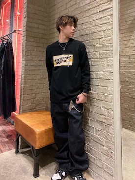 「アイテム（ウォレットチェーン）」を使った、KANTAさん（メンズ・166cm）の秋コーディネート