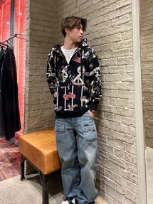 HYSTERIC GLAMOUR（ヒステリックグラマー）の「4GIRLS柄 パーカー