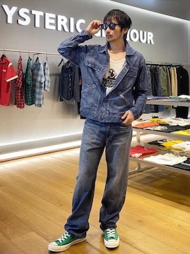 「ジージャン」｜「アイテム（ブルゾン）」を使った、yamaguchi.fさん（メンズ・171cm）の夏コーディネート