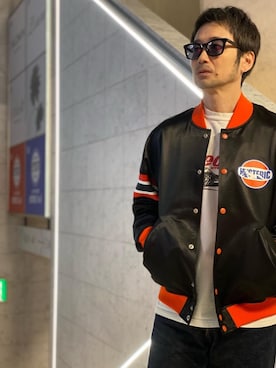 「ラフコーデ」｜「アイテム（スタジャン）」を使った、yamaguchi.fさん（メンズ・171cm）の冬コーディネート