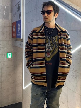 「ラフコーデ」｜「アイテム（その他アウター）」を使った、yamaguchi.fさん（メンズ・171cm）の冬コーディネート