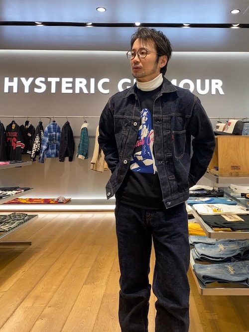 HYSTERIC GLAMOUR/デニム MA1/F/インディゴ/ HYSTERIC GLAMOUR/デニム MA1/F/インディゴ/ - メルカリ