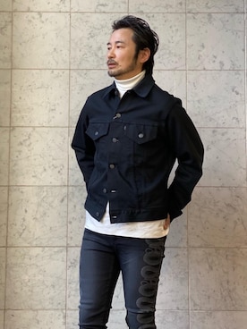 「スキニー」｜「アイテム（ジャケット/アウター）」を使った、yamaguchi.fさん（メンズ・171cm）の冬コーディネート