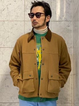 「アメカジ」｜「アイテム（その他アウター）」を使った、yamaguchi.fさん（メンズ・171cm）の春コーディネート