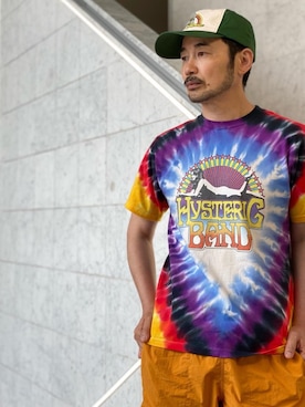 「アイテム（キャップ）」を使った、yamaguchi.fさん（メンズ・171cm）の夏コーディネート