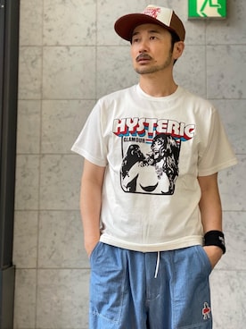 「アイテム（キャップ）」を使った、yamaguchi.fさん（メンズ・171cm）の夏コーディネート