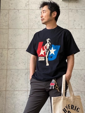 「アイテム（キーホルダー）」を使った、yamaguchi.fさん（メンズ・171cm）の夏コーディネート
