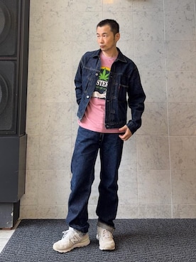 「HYSTERIC GLAMOUR（ヒステリックグラマー）のFRESH QUALITY Tシャツ（Tシャツ/カットソー、ピンク系）」を使った、yamaguchi.fさん（メンズ・170cm）の夏コーディネート