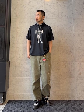 「HYSTERIC GLAMOUR（ヒステリックグラマー）のVIXEN GIRL キーホルダー（キーホルダー、その他）」を使った、yamaguchi.fさん（メンズ・170cm）の夏コーディネート