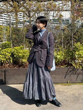 「#ジャケット」｜山口礼華さん（レディース・162cm）の春コーディネート