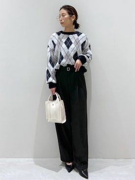 index スタッフさん（レディース・156cm）の冬コーディネート