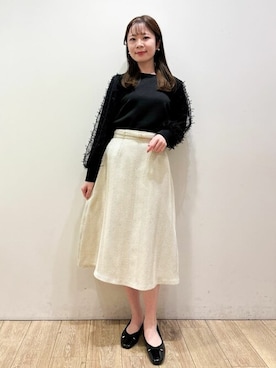 index スタッフさん（レディース・157cm）の冬コーディネート