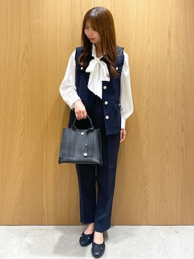 index スタッフさん（レディース・153cm）の冬コーディネート