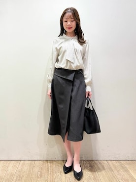 index スタッフさん（レディース・157cm）の冬コーディネート