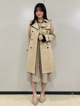 「インデックス」｜「アイテム（ワンピース/ドレス）」を使った、index スタッフさん（レディース・163cm）の冬コーディネート
