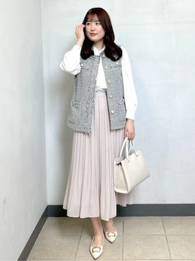 index スタッフさん（レディース・163cm）の春コーディネート