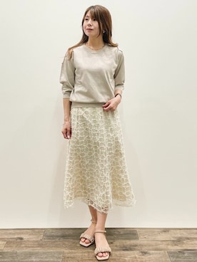 「index（インデックス）のアイテム」を使った、index スタッフさん（レディース・149cm）の春コーディネート