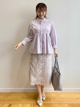 「index（インデックス）のアイテム」を使った、index スタッフさん（レディース・158cm）の春コーディネート