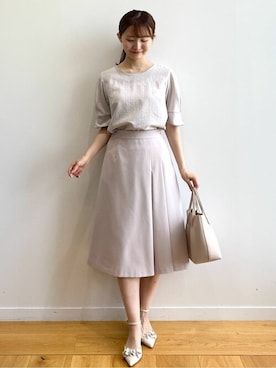 「index（インデックス）のアイテム」を使った、index スタッフさん（レディース・158cm）の春コーディネート