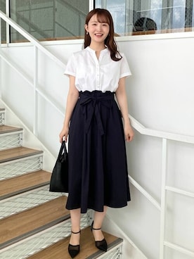 「index（インデックス）のアイテム」を使った、index スタッフさん（レディース・158cm）の夏コーディネート