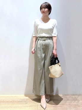 「index（インデックス）のアイテム」を使った、index スタッフさん（レディース・160cm）の夏コーディネート