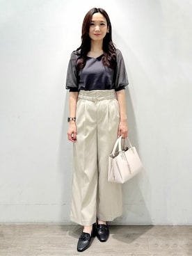 「index（インデックス）のアイテム」を使った、index スタッフさん（レディース・156cm）の夏コーディネート